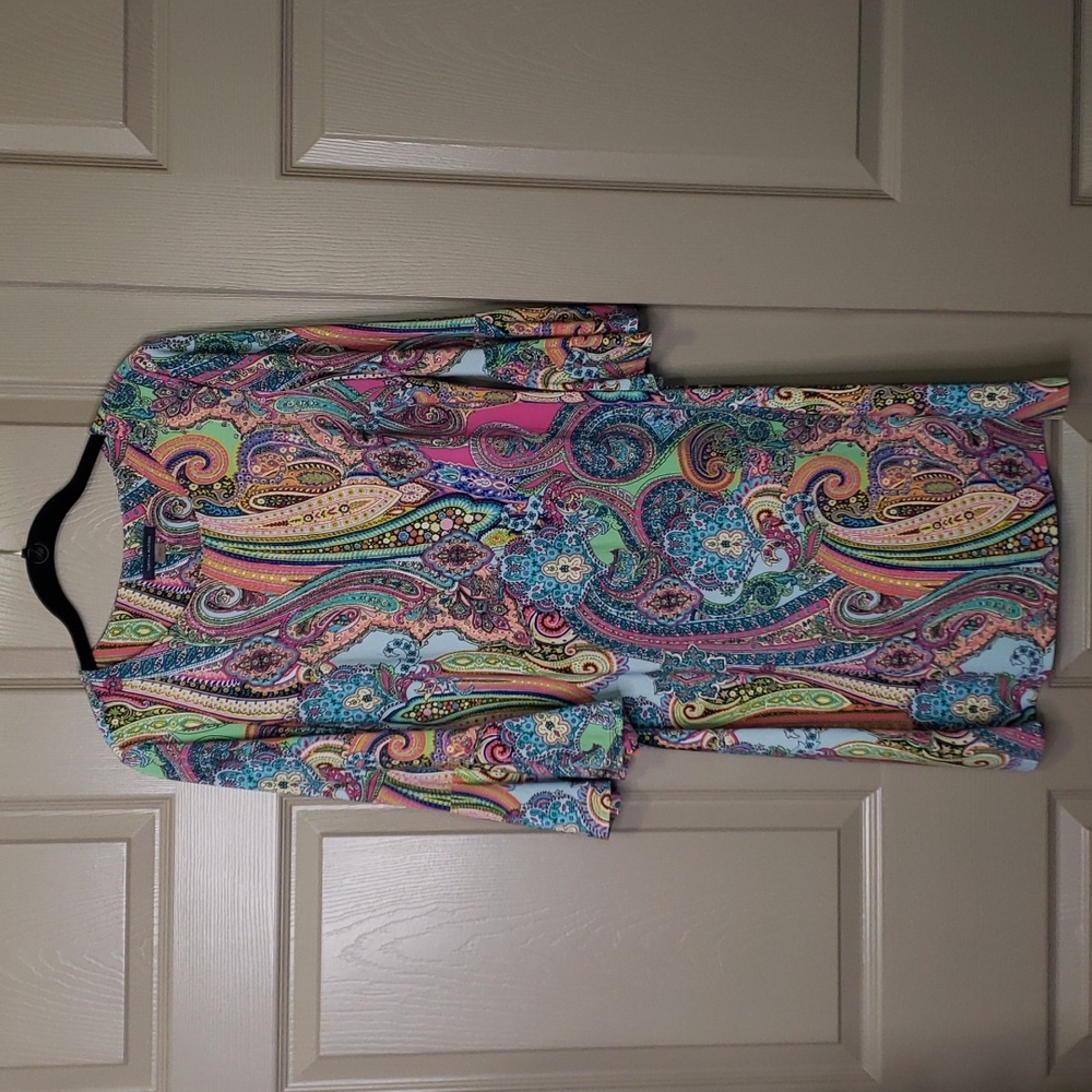 Tommy Hilfiger Paisley boho midi dress size 8